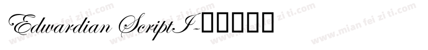 Edwardian ScriptI字体转换